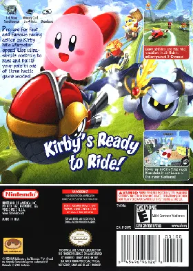 Kirby Air Ride box cover back